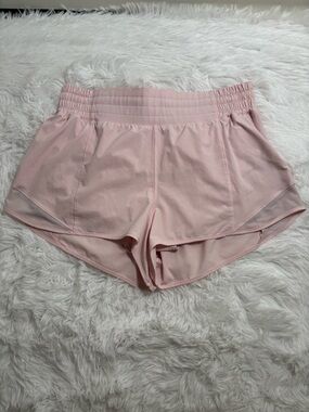 Lululemon Strawberry Milkshake High Rise Hotty Hots Size 10, 2.5”